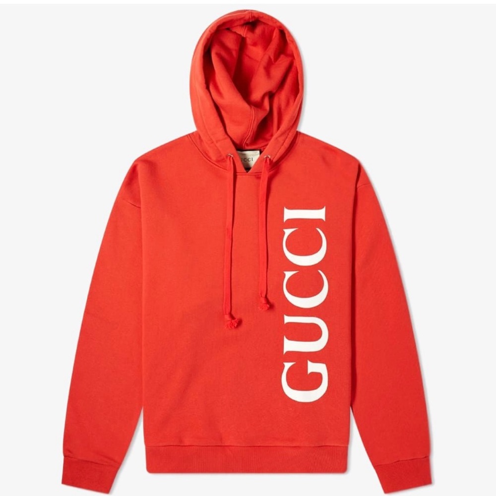 GUCCI LARGE GUCCI LOGO POPOVER HOODY